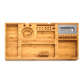 Tava de rulat 'RAW' din Lemn de Bambus | Triplu Flip - 26,5x50cm.