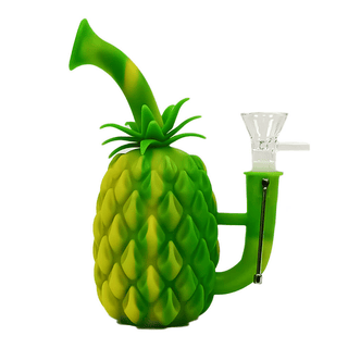 Bong din silicon 'PINEAPLLE' Verde | 18cm.