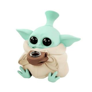 Bong din silicon 'URBAN CREW' Alien | Bej - 13cm.