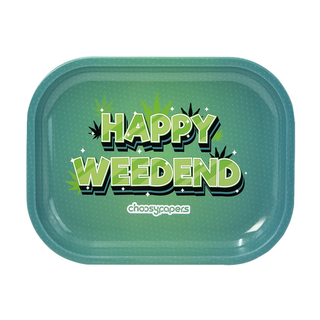 Tava de rulat 'CHOOSYPAPERS' Happy Weedend | 14x18cm.