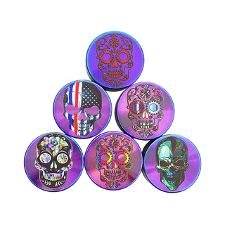 Grinder 'RAINBOW' Skulls Mix | 3-Parti - 39mm.