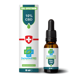 Ulei CBD 10% 'SWISSMEDCBD' 10ml. - 1000mg.