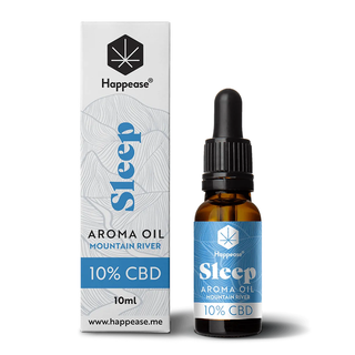 Ulei CBD 10% cu terpeni 'HAPPEASE' pentru somn 'MOUNTAIN RIVER' 10ml. – 1000mg.