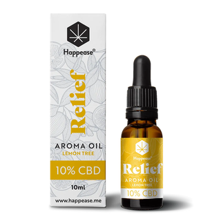 Ulei CBD 10% cu terpeni 'HAPPEASE' pentru stres 'LEMON TREE' 10ml. – 1000mg.