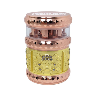 Grinder 'DEATH ROW RECORDS' Skull Rose/Gold | 4-Parti - 44mm.