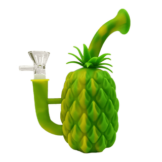Bong din silicon 'PINEAPLLE' Verde | 18cm.