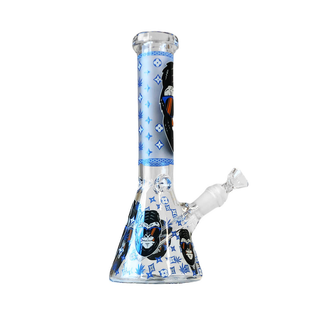 Bong din sticla 'BLACK SHEEP' Blue Gorilla | Fosforescent - 25cm.