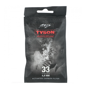 Filtre 'PURIZE & TYSON' cu carbune activ 'EXTRA SLIM' Albe | 6mm. - x33