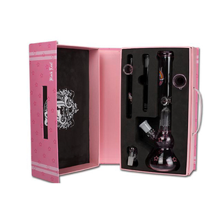 Bong din sticla 'BLACK LEAF' Bitch Perco Ice | 30cm. - Boxed