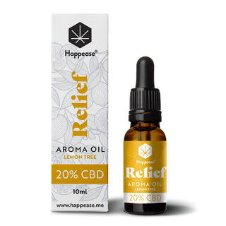 Ulei CBD 20% cu terpeni 'HAPPEASE' pentru stres 'LEMON TREE' 10ml. – 2000mg.