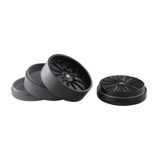 Grinder 'BLACK LEAF' Masher | 4-Parts - 63mm.