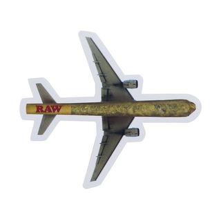 Sticker 'RAW' Cone Plane | 10x11cm.