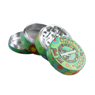 Grinder 'BLACK LEAF' Smoking for peace | 4-Parti - 54mm.