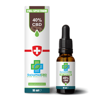 Ulei CBD 40% 'SWISSMEDCBD' cu ulei de cocos | 10ml. – 1000mg.