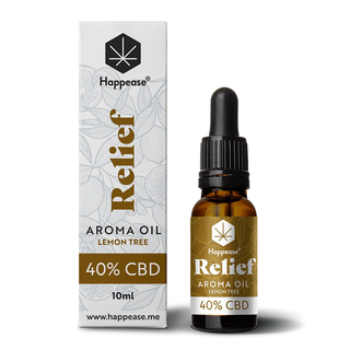 Ulei CBD 40% cu terpeni 'HAPPEASE' pentru stres 'LEMON TREE' 10ml. – 4000mg.