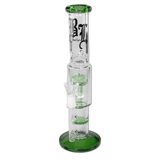 Bong din sticla ‘BLACK LEAF’ HoneyComb 6-Arm | 29cm.