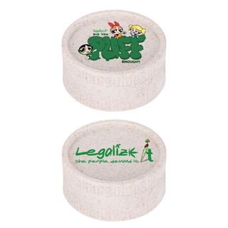 Grinder 'LEGALIZEIT' Biodegradabil 'PUFF' | 2-Parti - 55mm.
