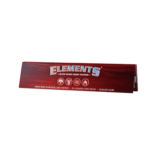 Foite 'ELEMENTS' Red | King Size Slim - x33