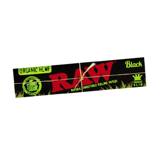Foite 'RAW' Black din Canepa | King Size Slim - x32