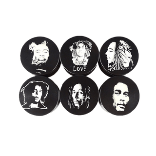 Grinder 'BOB MARLEY' Negru | 4-Parti - 50mm.