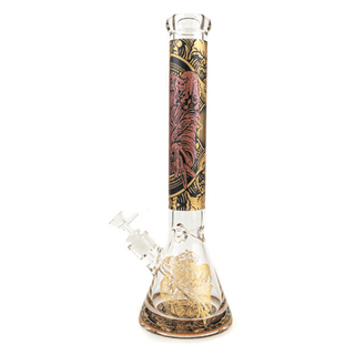 Bong din sticla 'AMSTERDAM' Heavy Beaker Plague | 42cm.