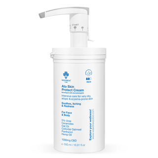 CBD cream 'WEEDNESS CBD' for dry, atopic and eczema-prone skin | 1000mg. - 500ml.