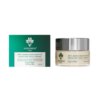 CBD facial cream 'WEEDNESS CBD' anti-aging | 1000mg. - 50ml.