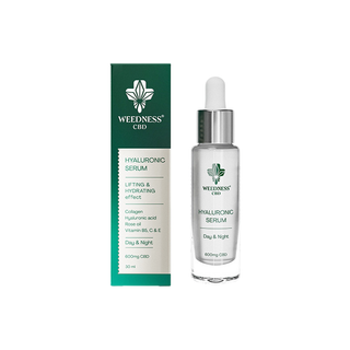 Hyaluronic serum with CBD 'WEEDNESS CBD' for hydration | 600mg. - 30ml.