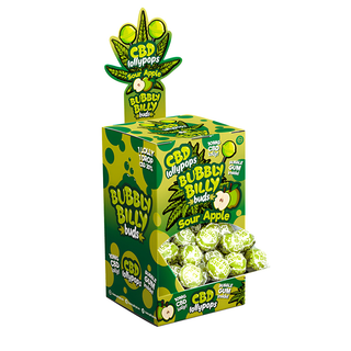 CBD Lollipops 'BUBBLY BILLY' Mar Verde | 10 mg. CBD – 17gr.