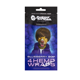 Foite de blunt 'G-ROLLZ' din canepa | Blueberry Bop - x4