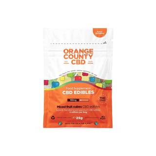 Jeleuri CBD 'ORANGE COUNTY' Cubes | 100mg. CBD - 25gr.