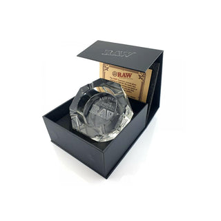 Scrumiera 'RAW' din sticla | Crystal - 13cm.