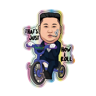 Sticker holografic 'LEGALIZEIT' Jimmy | 5,9x9cm.