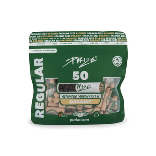 Filtre ‘PURIZE’ cu carbune activ ‘REGULAR’ Organic | 9mm. – x50