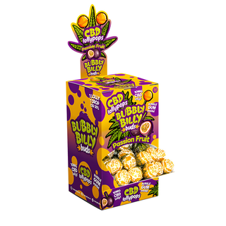 CBD Lollipops 'BUBBLY BILLY' Passion Fruit | 10mg. CBD – 17gr.