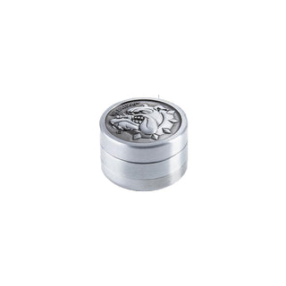 Grinder 'THE BULLDOG' Silver Metal | 3-Parti - 40mm.