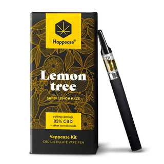 Vaporizator CBD cu terpeni ‘HAPPEASE’ Super Lemon Haze | 85% - 0,6ml.