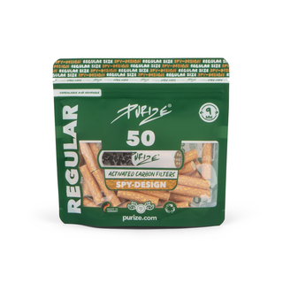 Filtre ‘PURIZE’ cu carbune activ ‘REGULAR’ Spy | 9mm. – x50
