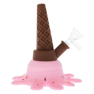 Bong din silicon 'ICE CREAM' Roz | 13cm.