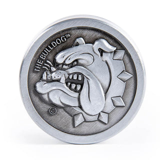 Grinder 'THE BULLDOG' Silver Metal | 3-Parti - 40mm.